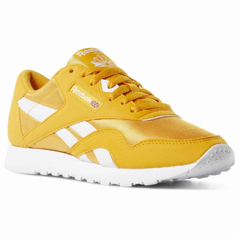 Tenisi Reebok Classic Nylon Color Dama Aurii/Albi Romania SH4359IM